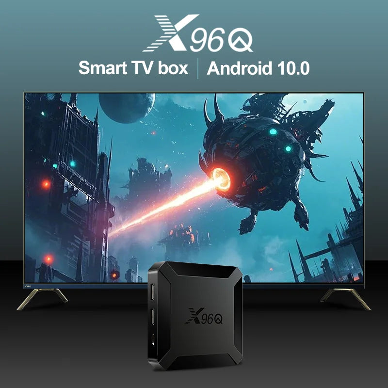 SmartBox X96Q Max 4K Android TV – Desempenho Rápido e Imagem Ultra HD